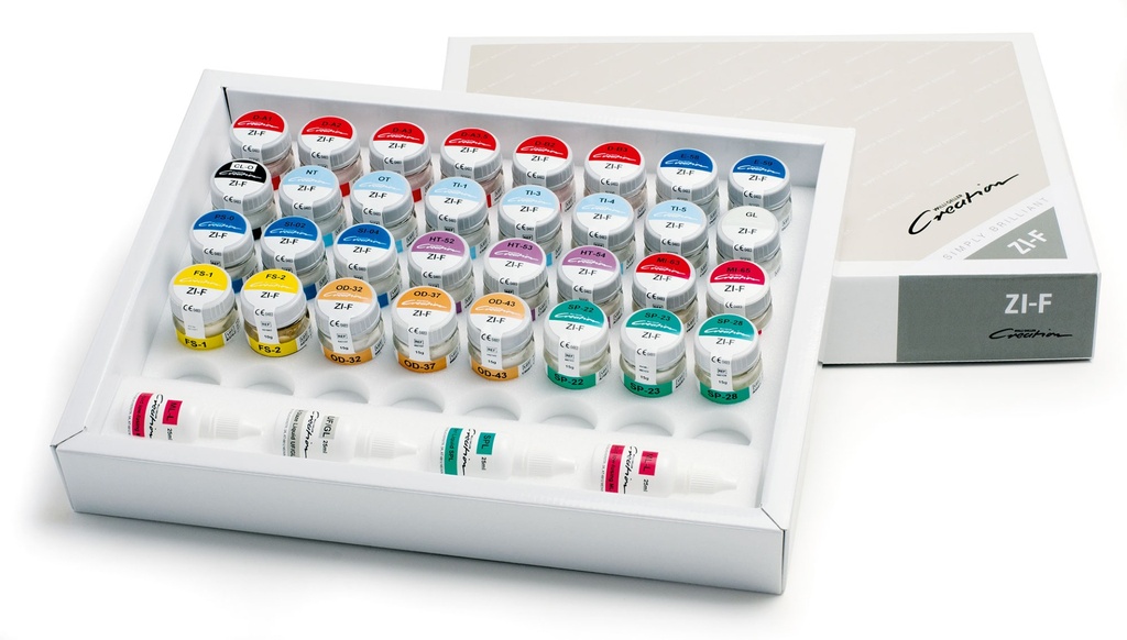 ZI-F/ Starterkit, 34x pdr= 555g, 4x vls=100ml