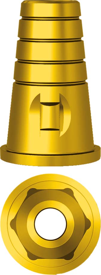 Tibase engaging H 7,5 conical abutment Plus