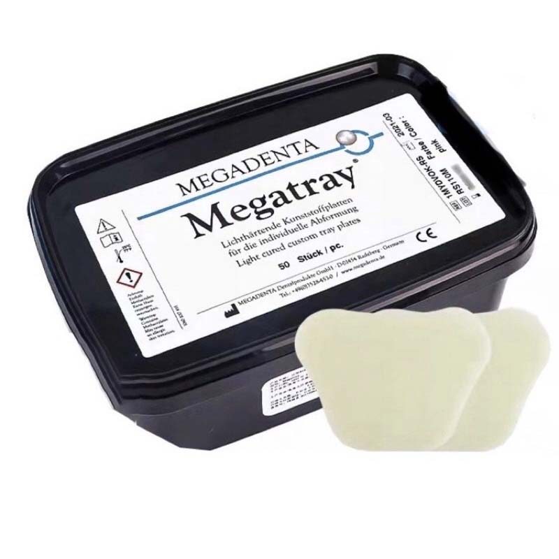 Megatray lichtuithardend transparant, 2,2mm dik / boven 50st