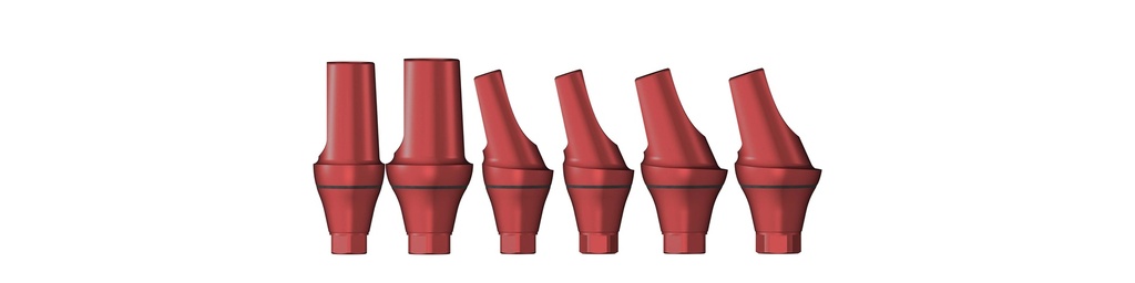 Planning Abutment Set in 6 parts [NB-CC]
