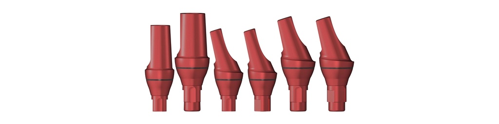 Planning Abutment Set in 6 parts