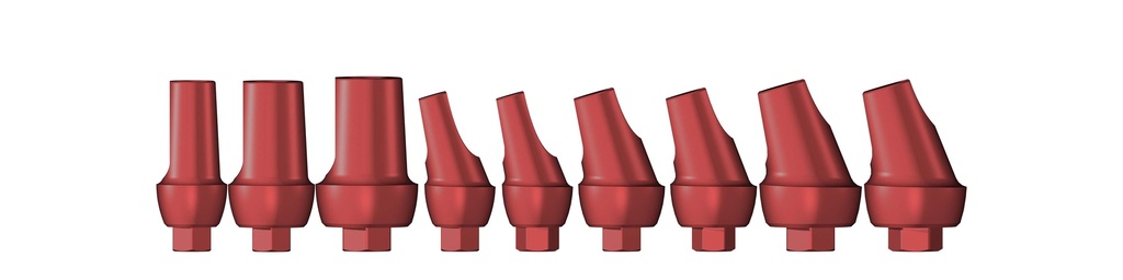 Planning Abutment Set in 9 parts [ZB-TSV]