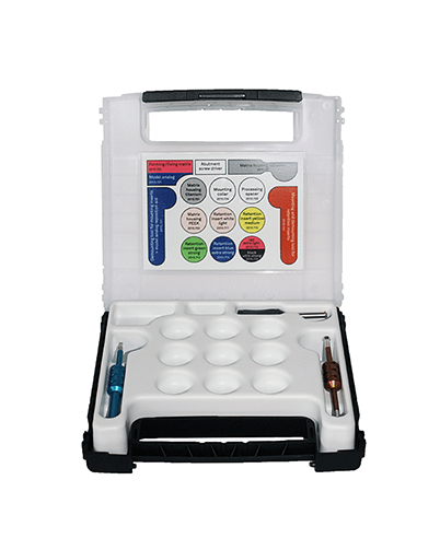 Equipmentbox, incl. 3 instrumenten