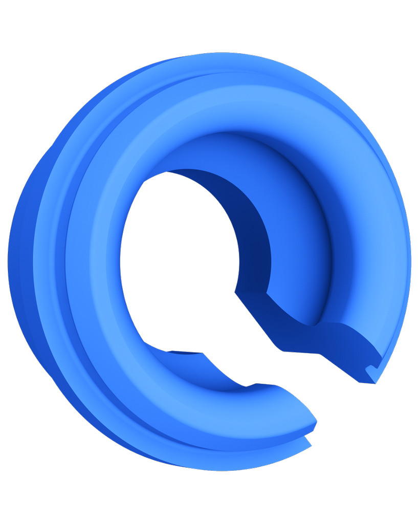 Optiloc® Retentie-insert PEEK - Blauw - extra strong - á 4st