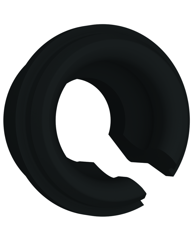 Optiloc® Retentie-insert PEEK - Zwart - ultra strong - á 4st