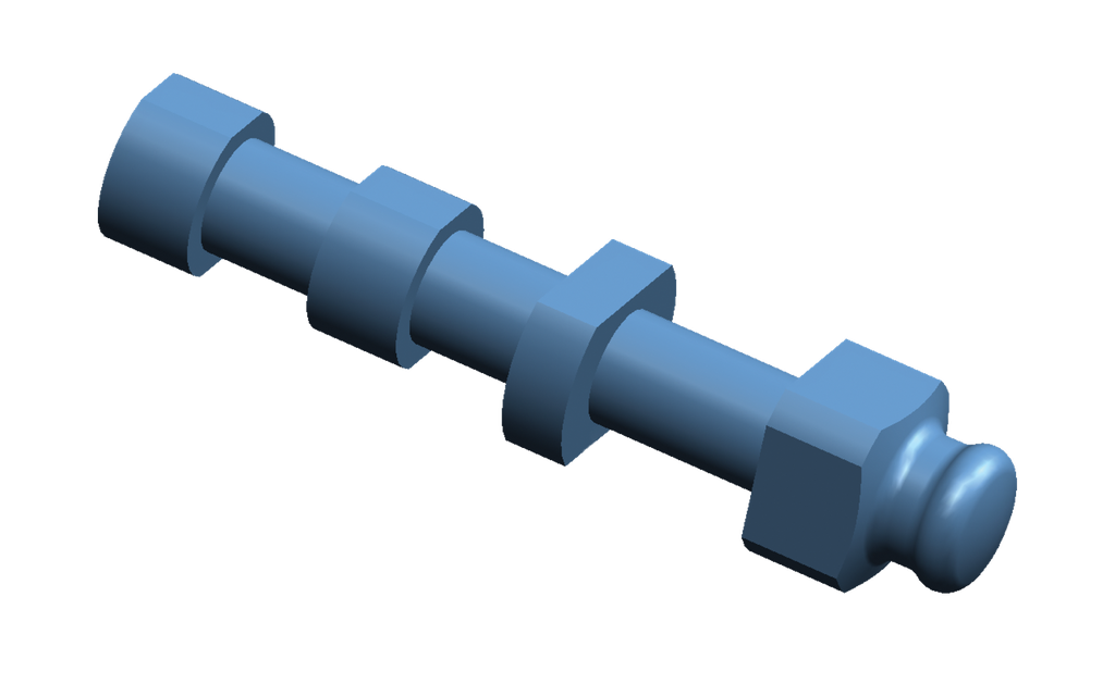 Optiloc® Modelanaloog Blauw - Aluminium á 4st