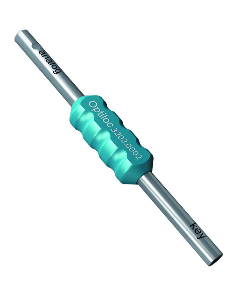 Optiloc® Indraai-instr voor Abutment + Analooghouder (Blauw)