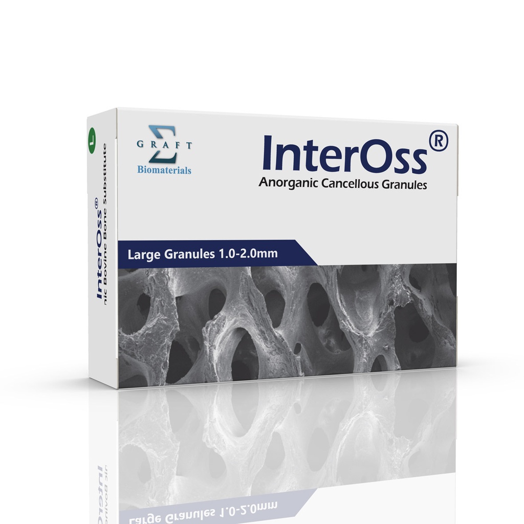 InterOss Bovine Bone Granules 1.0 – 2.0 mm 0.50 gr (≈2.00cc)