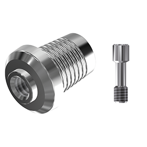 ZZ BASE MS-S-CCTB-L10 Wide (Conical Ti-Base Non-Hex & Screw)
