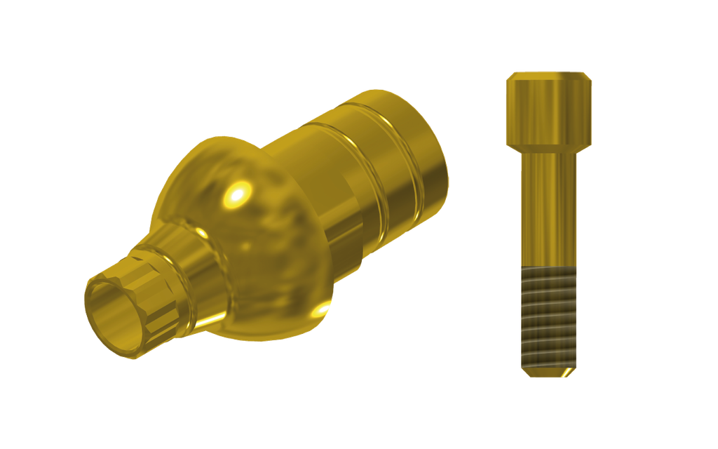 ZZ AS-OS-PCTBH-L20-G 3.0 (Paral Ti-Base Hex & Scr Gold)