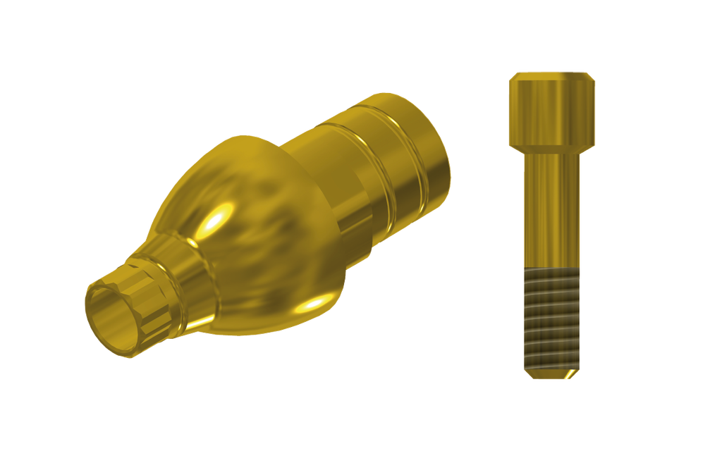 ZZ AS-OS-PCTBH-L30-G 3.0 (Paral Ti-Base Hex & Scr Gold)