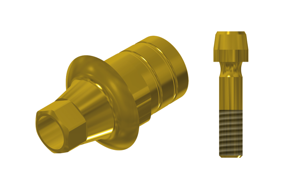 ZZ AS-OS-PCTBH-G 3.5/4.0 (Paral Ti-Base Hex & Scr Gold)