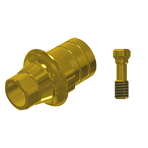 ZZ BASE NB-NA RP Gold (Parallel Cem. Ti-Base Hex & Screw)
