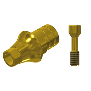 ZZ BASE NB-NA NP L20 Gold (Parallel Cem. Ti-Base Hex & Scr.)
