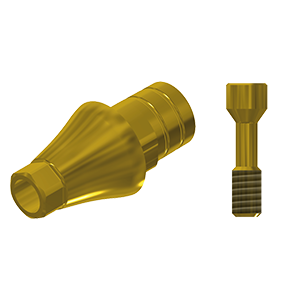 ZZ BASE NB-NA NP L30 Gold (Parallel Cem. Ti-Base Hex & Scr.)
