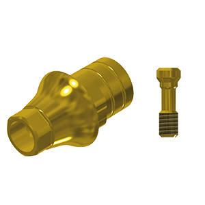 ZZ BASE NB-NA RP L20 Gold (Parallel Cem. Ti-Base Hex & Scr.)