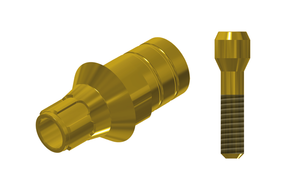 ZZ BASE AS-EV-PCTBH-G 3.0 (Paral Ti-Base Hex & Scr Gold)
