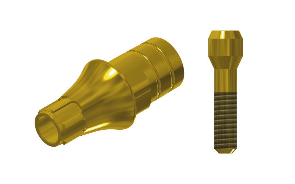 ZZ BASE AS-EV-PCTBH-L20-G 3.0 (Paral Ti-Base Hex & Scr Gold)