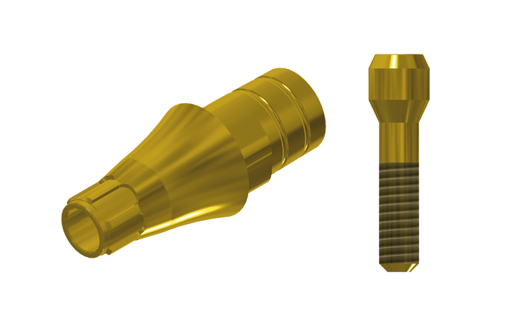 ZZ BASE AS-EV-PCTBH-L30-G 3.0 (Paral Ti-Base Hex & Scr Gold)