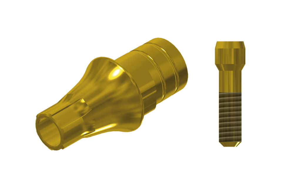 ZZ BASE AS-EV-PCTBH-L20-G 3.6 (Paral Ti-Base Hex & Scr Gold)