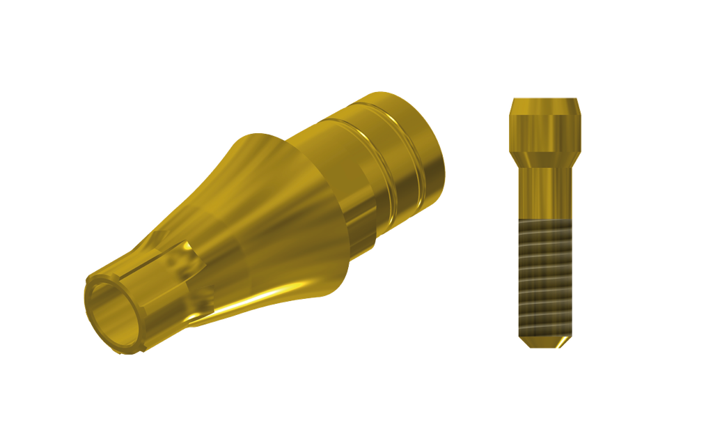 ZZ BASE AS-EV-PCTBH-L30-G 3.6 (Paral Ti-Base Hex & Scr Gold)