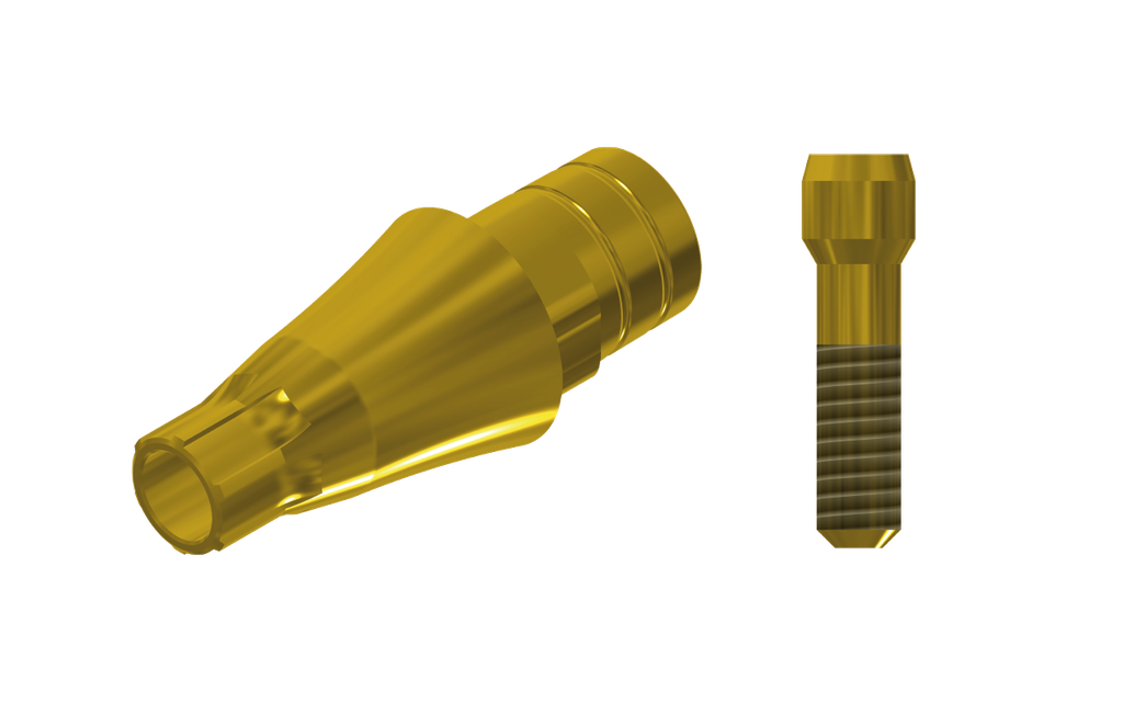 ZZ BASE AS-EV-PCTBH-L40-G 3.6 (Paral Ti-Base Hex & Scr Gold)