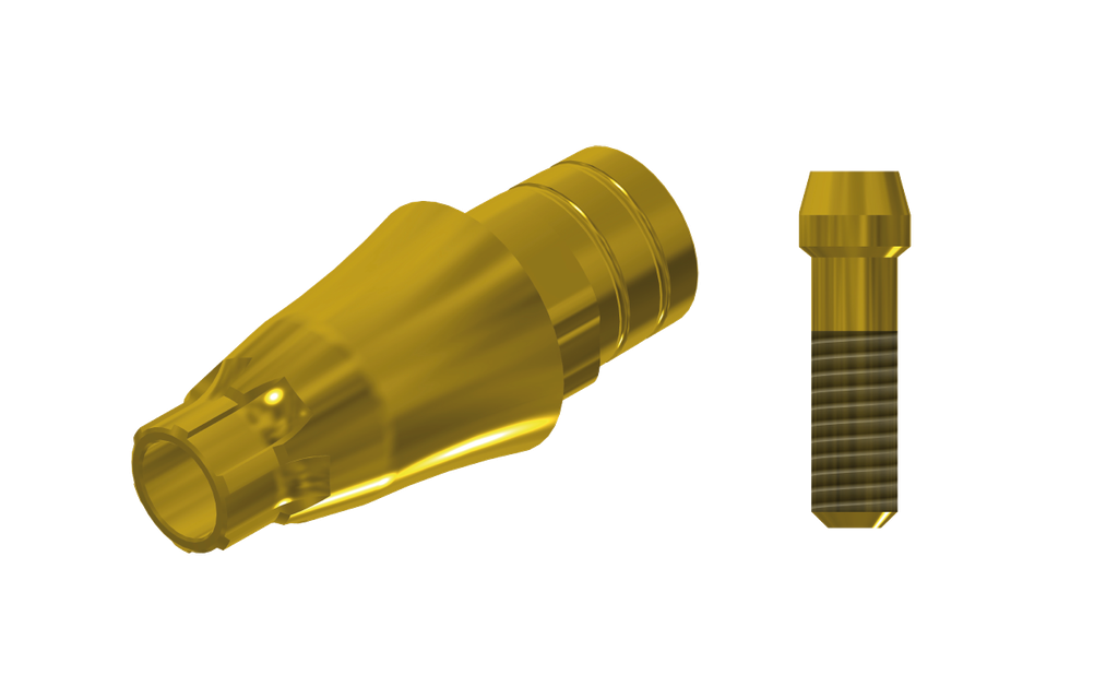 ZZ BASE AS-EV-PCTBH-L40-G 4.2 (Paral Ti-Base Hex & Scr Gold)