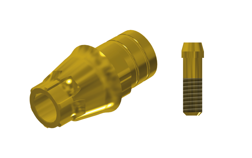 ZZ BASE AS-EV-PCTBH-L15-G 4.8 (Paral Ti-Base Hex & Scr Gold)