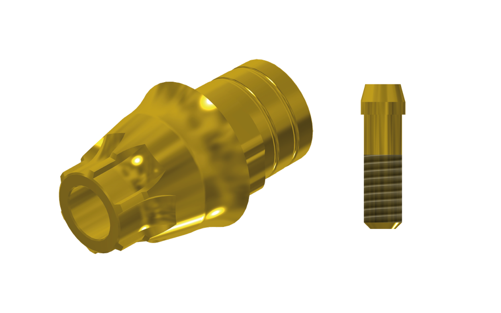 ZZ BASE AS-EV-PCTBH-L20-G 5.4 (Paral Ti-Base Hex & Scr Gold)