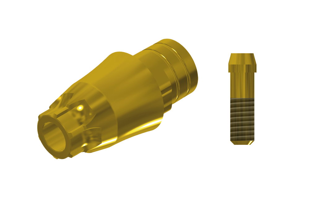 ZZ BASE AS-EV-PCTBH-L40-G 5.4 (Paral Ti-Base Hex & Scr Gold)