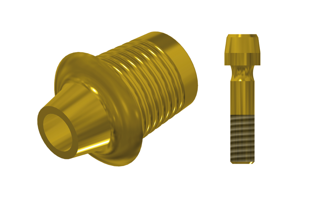 ZZ AS-OS-CCTB-L10-G 3.5/4.0 (Con Ti-Base Non-Hex & Scr Gold)