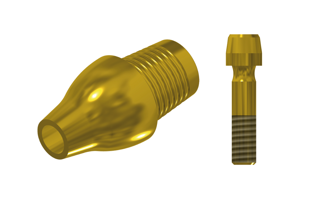 ZZ AS-OS-CCTB-L40-G 3.5/4.0 (Con Ti-Base Non-Hex & Scr Gold)