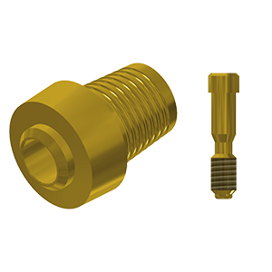 ZZ BASE NB-R-CCTB-L20-G 5.0 (Con Ti-Base Non-Hex & Scr Gold)
