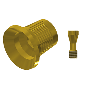 ZZ ST-SO-CCTB-G WN6.5 (Non-Hex Ti-base SynOcta Adapter Gold)