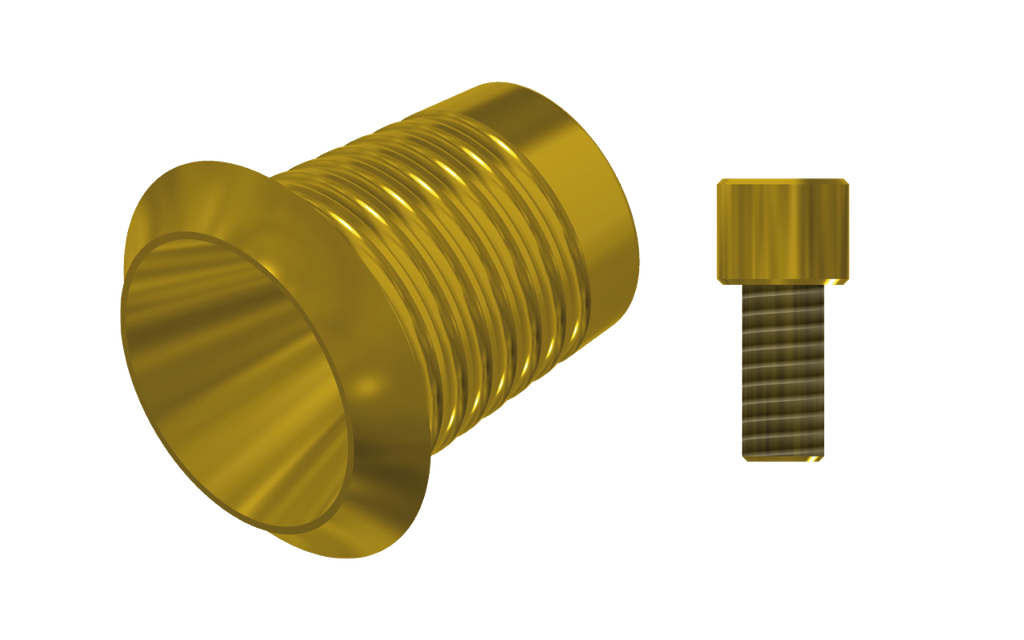 ZZ BASE AS-UA-CCTB-G 20° (Con. Ti-Base Non-Hex & Scr Gold)