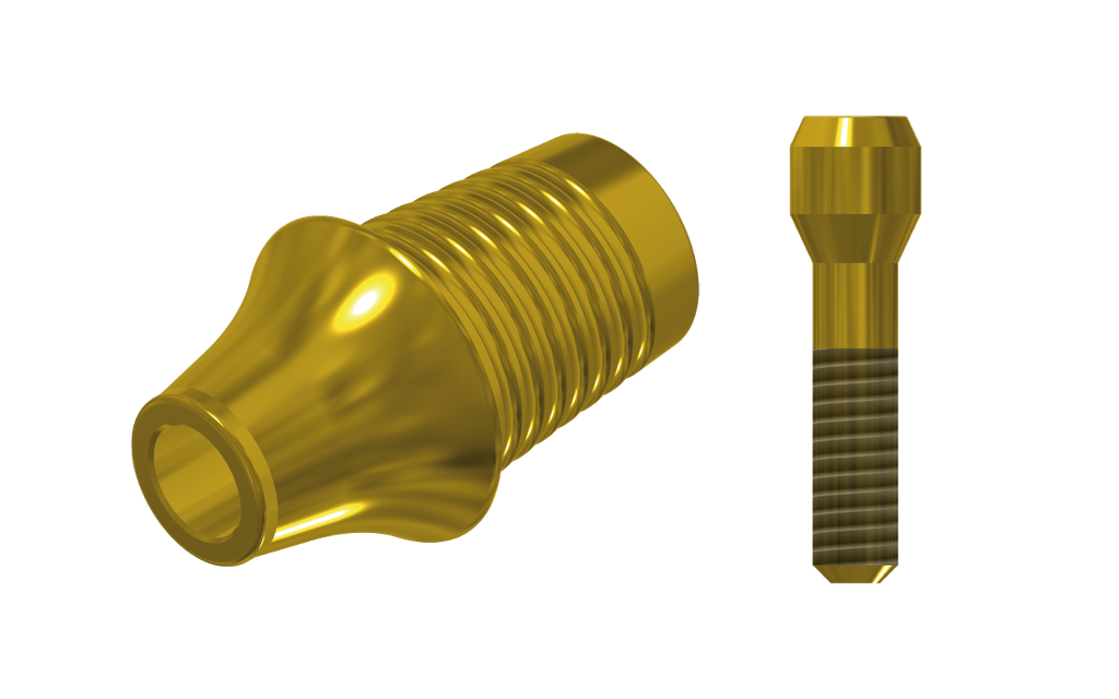 ZZ AS-EV-CCTB-L20-G 3.0 (Con. Ti-Base Non-Hex & Scr Gold)