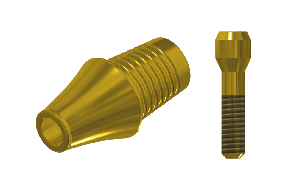 ZZ AS-EV-CCTB-L30-G 3.0 (Con. Ti-Base Non-Hex & Scr Gold)