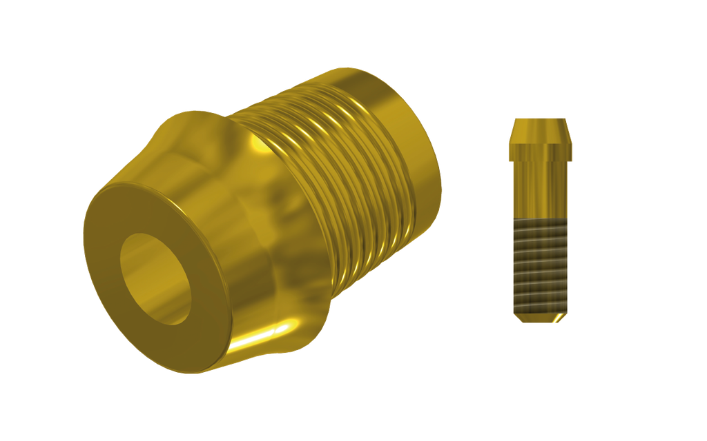 ZZ AS-EV-CCTB-L15-G 5.4 (Con. Ti-Base Non-Hex & Scr Gold)