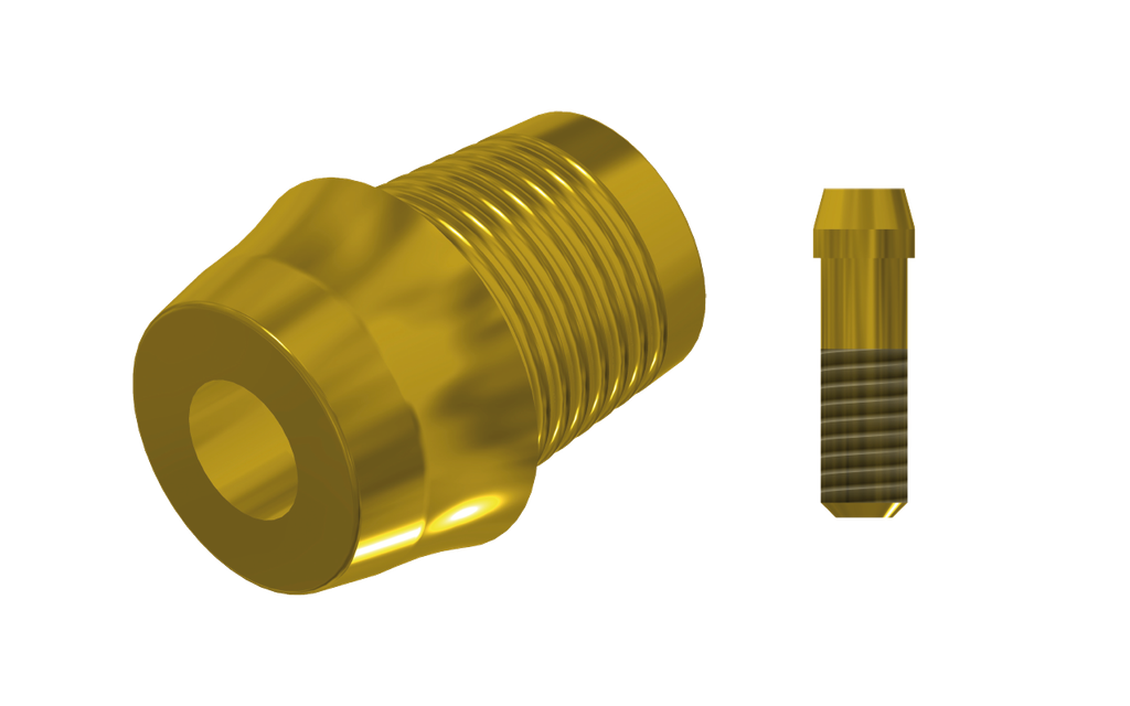 ZZ AS-EV-CCTB-L20-G 5.4 (Con. Ti-Base Non-Hex & Scr Gold)