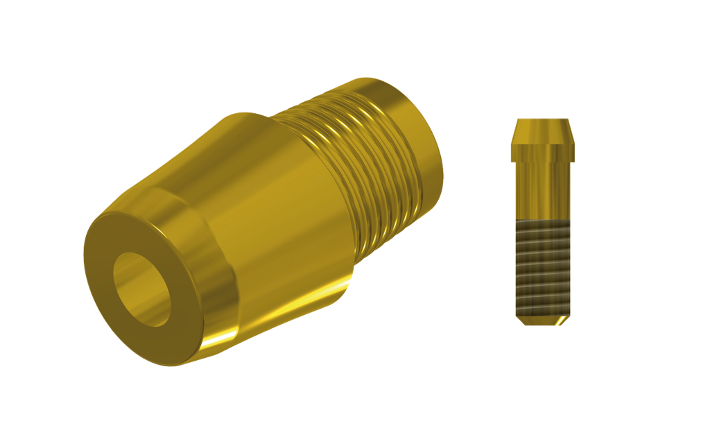 ZZ AS-EV-CCTB-L40-G 5.4 (Con. Ti-Base Non-Hex & Scr Gold)