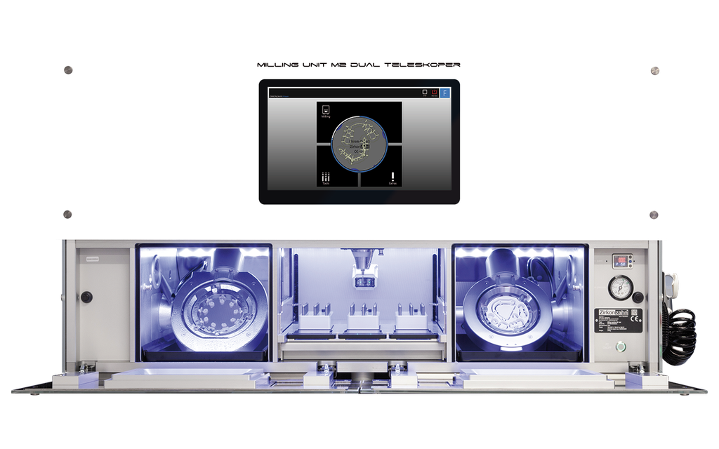 Freesmachine M2 Dual Teleskoper milling unit
