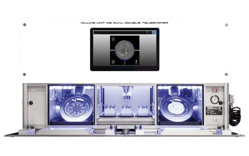 Freesmachine M2 Dual Double Teleskoper milling unit