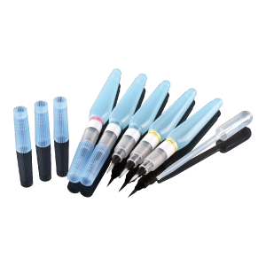 Colour Liquid Prettau® Aquarell Pen Brush Thin à 5 stuks