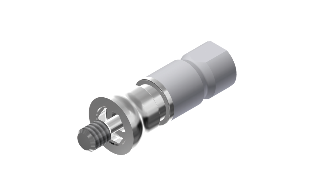 ZZ BASE B-O-WMSM-L12 5.0 (White Metal Scanmarker & Screw)