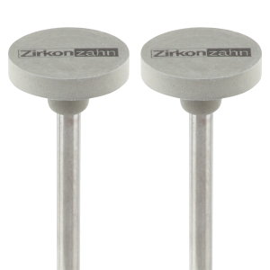 Zirkon rubberpunt 432, hoogglans/grijs, d11,5/2mm, á 2st.