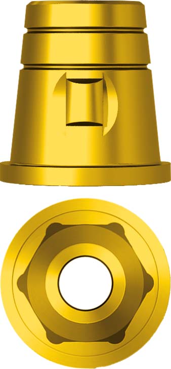 Tibase engaging H 5 conical abutment Plus 