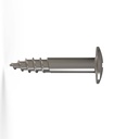 Tenting Screw 4.0mm polished neck (8mm total length), 5 st.
