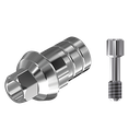ZZ BASE MS-S-PCTBH-L10 Narrow (Parallel Ti-Base Hex & Scr)