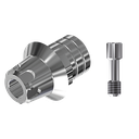 ZZ BASE MIS-C1-PCTB-WIDE (Parallel Ti-Base Hex & Screw)