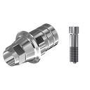 ZZ BASE NT-IS-PCTBH 4.3 (Parallel Cem. Ti-Base Hex & Screw)